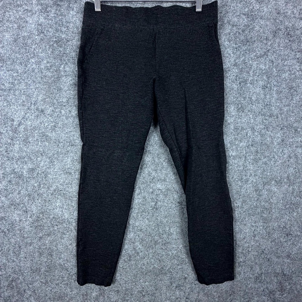 Matty M Leggings Womens Medium Charcoal Gray Rayon Stretch Skinny Leg Workwear